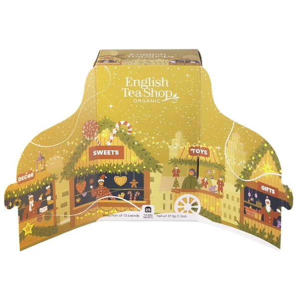 Kalendarz adwentowy z herbatą English Tea Shop 25x1,5g - Złoty - NIEDOSTĘPNY