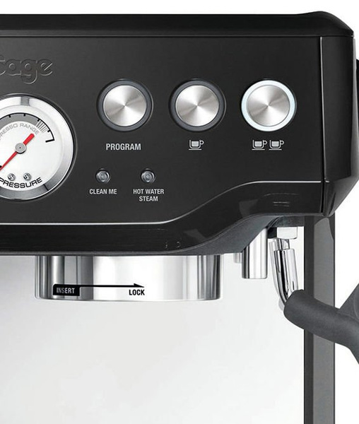 Kolbowy ekspres do kawy Sage SES875BKS Black + GRATIS PAKIET BARISTY