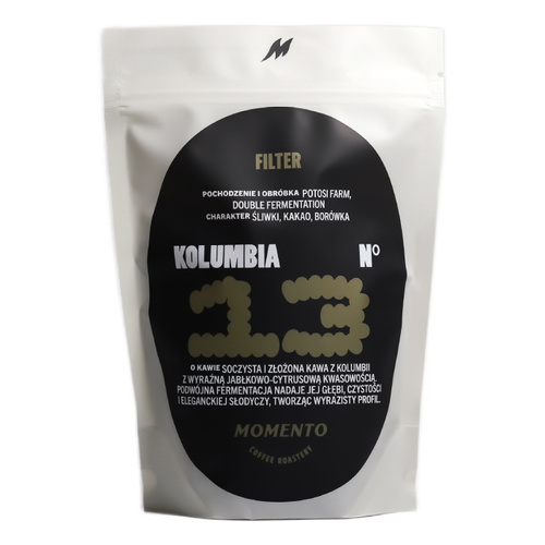 Kawa ziarnista Momento Kolumbia Nº13 Potosi Farm Double Fermentation 250g