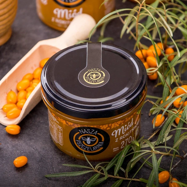 Miód z rokitnikiem Nasza Pszczelarnia 270g