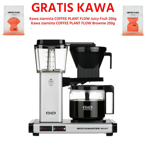 Ekspres do kawy Moccamaster KBG 741 Select Matt Silver - Srebrny mat + GRATIS KAWA 2x250g - opinie w konesso.pl
