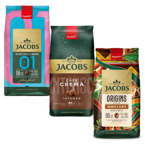Zestaw kaw ziarnistych Jacobs 3x1kg