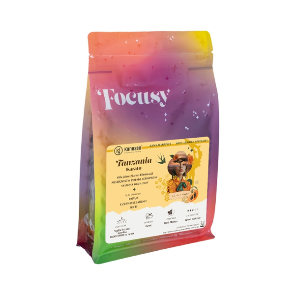 Kawa ziarnista Focusy Tanzania Karatu - Konesso przelew 250g – NIEDOSTĘPNY