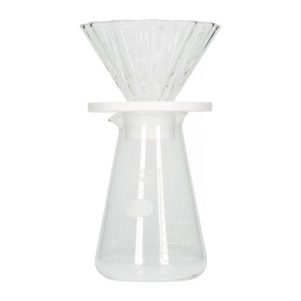 Zestaw do herbaty Cha Cha Drip Bouquet 02 + Serwer + Filtry - Biały - NIEDOSTĘPNY