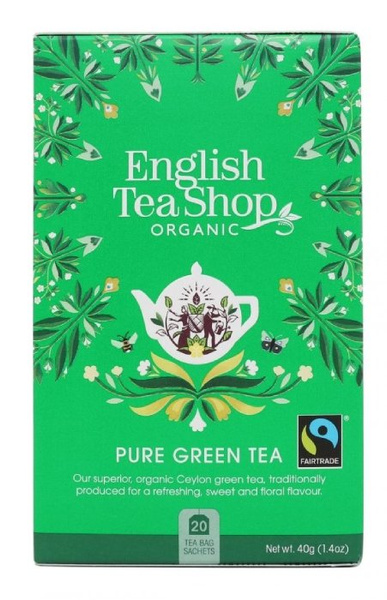 Zielona herbata English Tea Shop Pure Green Tea 20x2g