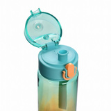 OUTLET - Butelka na wodę Casno Aura 560 ml - Zielono-pomarańczowa