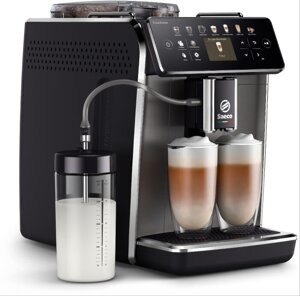 Ekspres do kawy Saeco Gran Aroma SM6582/10 - Ciemny szary + GRATIS 2KG KAWY - opinie w konesso.pl