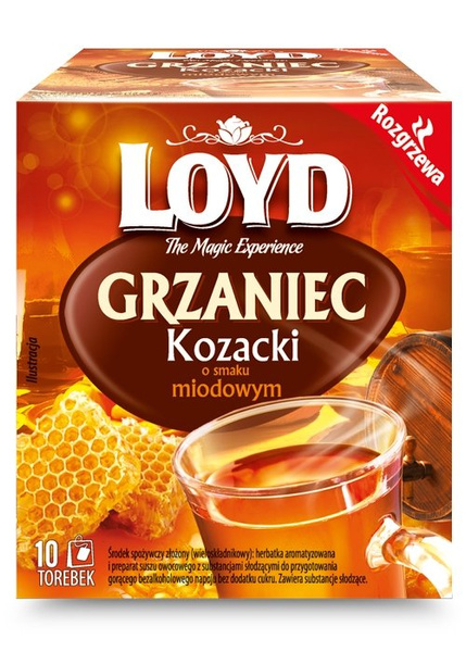 Herbata Loyd Grzaniec Kozacki o smaku miodowym 10x3g