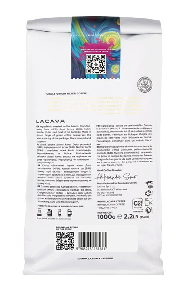 Kawa ziarnista LaCava Guatemala La Maravilla Filtr 1kg - NIEDOSTĘPNY