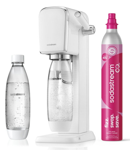 Saturator do wody gazowanej SodaStream Art - Biały zestaw startowy 
