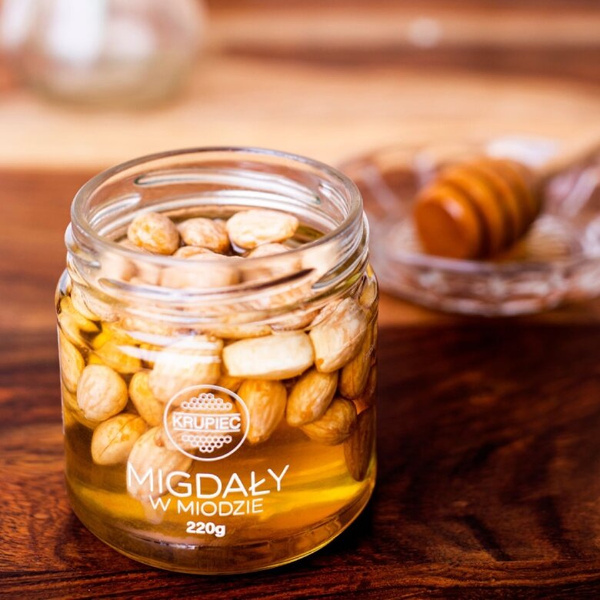 Migdały w miodzie Krupiec 220g
