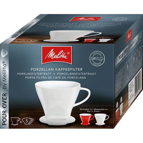 Porcelanowy Drip Melitta 102 - Czerwony 
