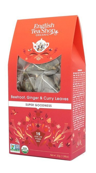 Owocowa herbata English Tea Shop Beetroot Ginger & Curry Leaves 15x2g - NIEDOSTĘPNY