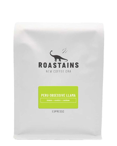 Kawa ziarnista Roastains Peru Obsessive Llama ESPRESSO 250g - opinie w konesso.pl