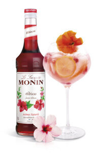 OUTLET - Syrop HIBISCUS MONIN 0,7 l - hibiskus - opinie w konesso.pl