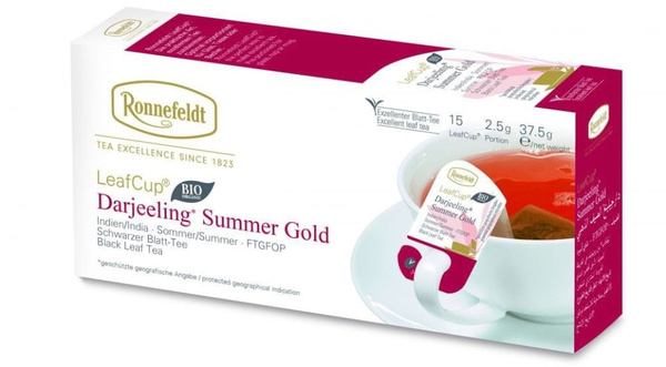 Czarna herbata Ronnefeldt Leaf Cup Darjeeling Summer Gold 15x2,5g