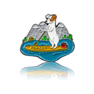 Przypinka - Forest na desce