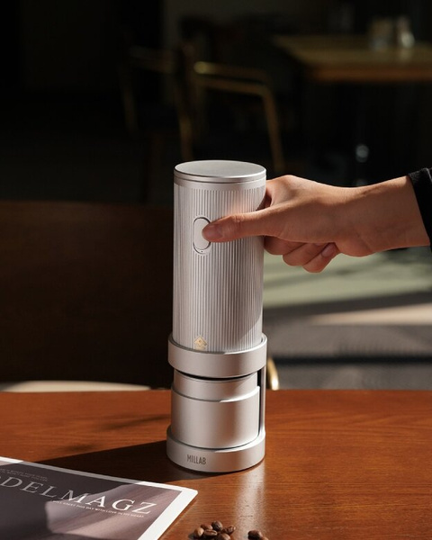 Młynek do kawy Millab E01 Electric Grinder Space Silver- Srebrny