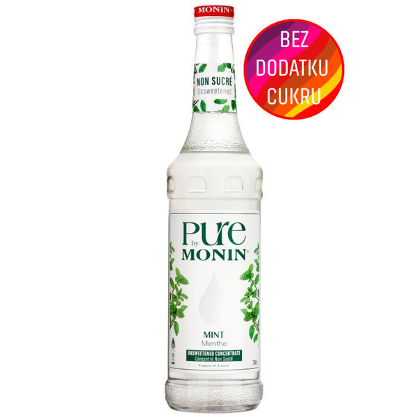 Syrop bez dodatku cukru PURE by MONIN - Mięta 0,7 L – NIEDOSTĘPNY