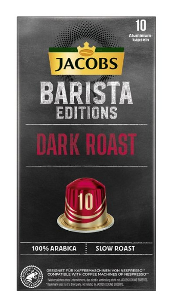 Kapsułki do Nespresso Jacobs Barista Editions 10 Dark Roast 10 szt.- NIEDOSTĘPNY