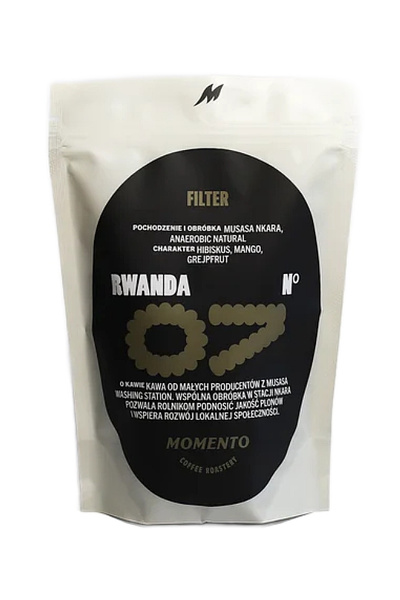 Kawa ziarnista Momento Rwanda Nº7 Musasa Nkara Anaerobic Natural 250g – NIEDOSTĘPNY