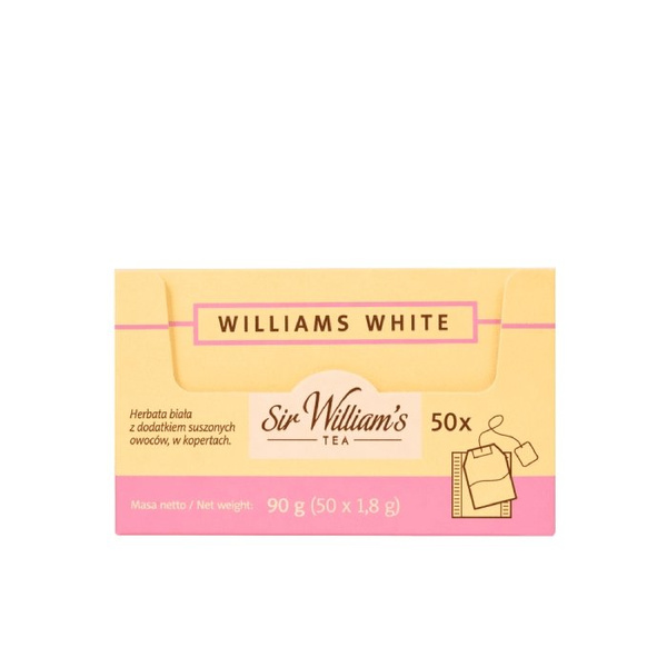 Biała herbata Sir Williams Tea Williams White 50x1,8g