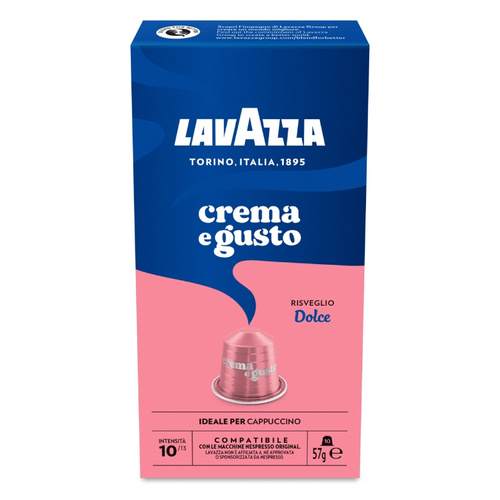 OUTLET - Kapsułki do Nespresso* Lavazza Crema e Gusto Risveglio Dolce 10 sztuk