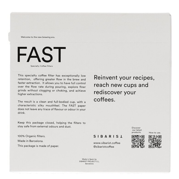 Filtry Sibarist FAST CONE M Specialty Coffee 100 sztuk