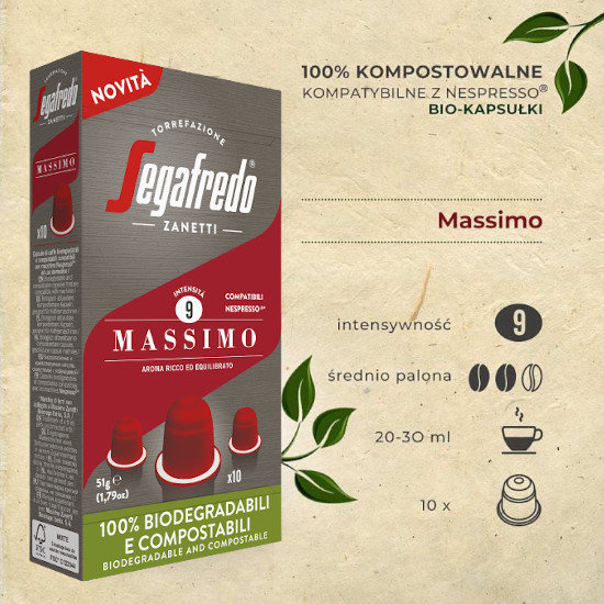 Kapsułki do Nespresso Segafredo Massimo - 10 szt - NIEDOSTĘPNY