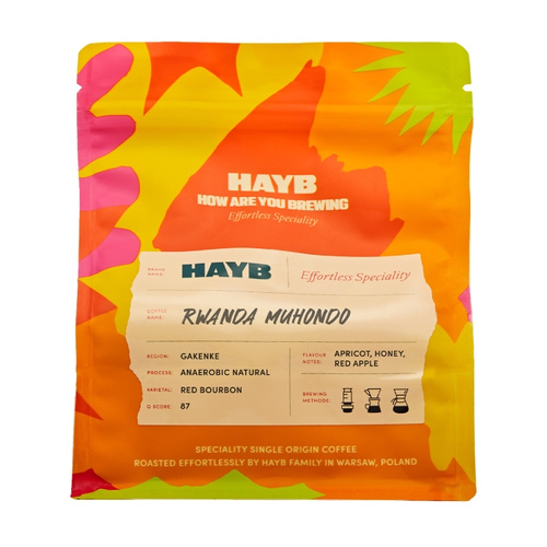 Kawa ziarnista HAYB Rwanda Muhondo Filtr 250g