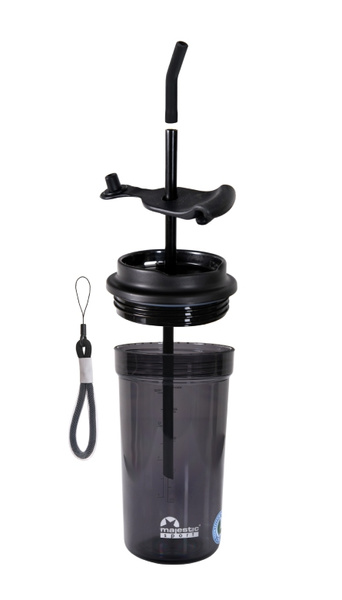 Butelka na wodę Majestic Sport Mia 680 ml - Czarna