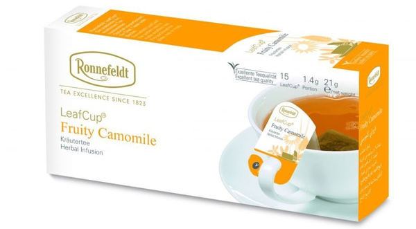 Ziołowa herbata Ronnefeldt Leaf Cup Fruity Camomile 15x1,4g