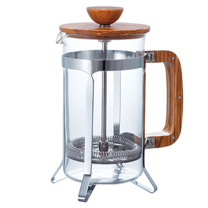 Zaparzacz do kawy Hario Cafe Press - Olive Wood - 600 ml - NIEDOSTĘPNY - opinie w konesso.pl