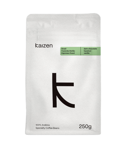 Kawa ziarnista Kaizen Brazil Fazenda Matao Espresso 250g