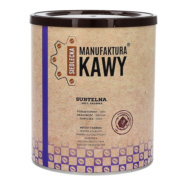 Kawa mielona Siedlecka Manufaktura Kawy Mieszanka Subtelna 250g