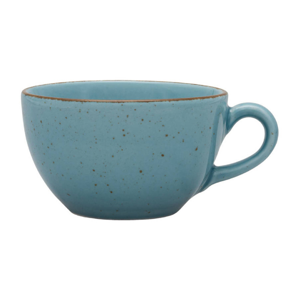 Filiżanka ze spodkiem Lubiana Aida ART 280 ml - Turkusowa