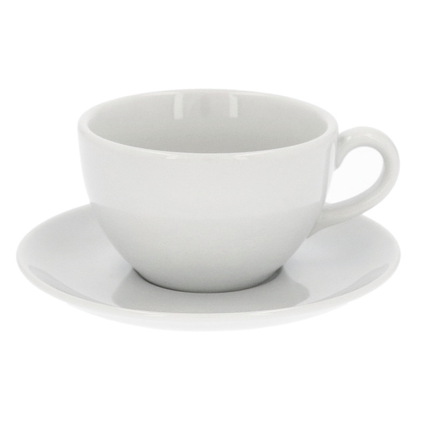Filiżanka ze spodkiem Lubiana Aida 280 ml - Biała