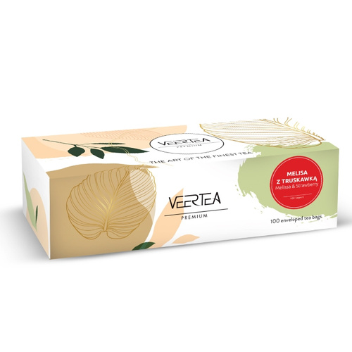 Herbata ziołowo-owocowa Veertea Melisa z truskawką 100x2g
