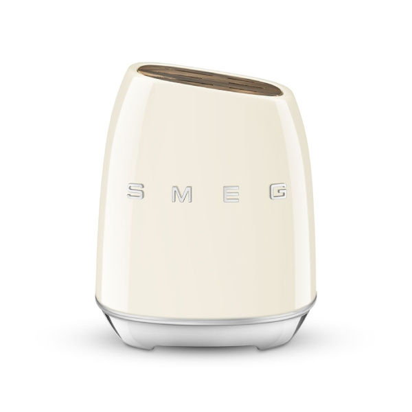 Blok z zestawem 6 noży Smeg KBSF02CR - Kremowy