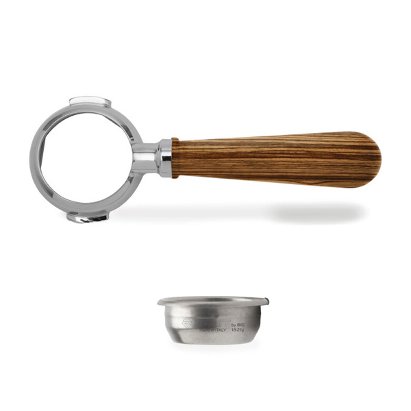 Portafilter Lelit PLA580Z - naked 58 mm Drewno Zebrano