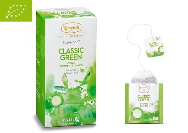 Zielona herbata Ronnefeldt Teavelope Classic Green 25x1,5g – NIEDOSTĘPNY