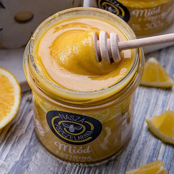 Miód z cytryną Nasza Pszczelarnia 420g