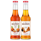 ZESTAW - Syrop PUMPKIN SPICE MONIN 0,25 L + Syrop CARAMEL MONIN 0,25 L