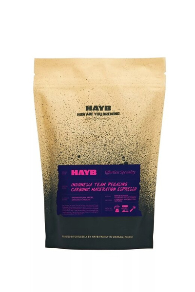 Kawa ziarnista HAYB Indonesia Team Pegasing Carbonic Maceration Espresso 1kg - NIEDOSTĘPNY