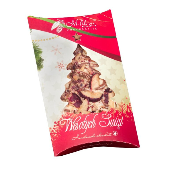Czekolada biała Świąteczna M.Pelczar Chocolatier - z miodem śliwką i wanilią 85g - NIEDOSTĘPNY