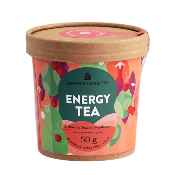 Zielona herbata z jiaogulanem Brown House & Tea Energy Tea 50g - NIEDOSTĘPNY