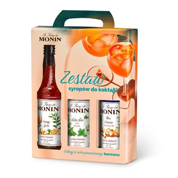Zestaw syropów do koktajli Monin - 3x250 ml