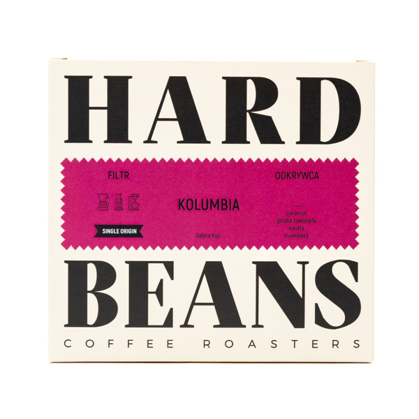 Kawa ziarnista Hard Beans Kolumbia Gesha Koji Filtr 200g