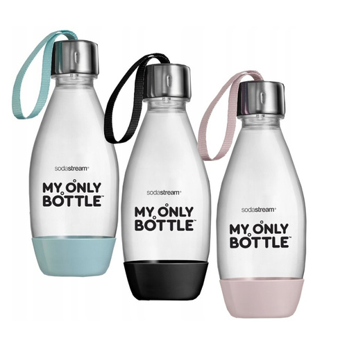 Butelki SodaStream My Only Bottle 3 x 0,5 L miętowa, czarna i różowa