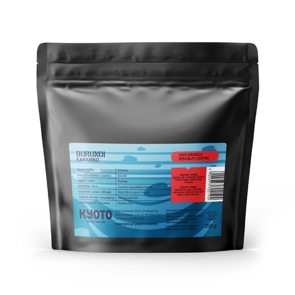 Kawa ziarnista KYOTO Burundi Karambo 250g - NIEDOSTĘPNY